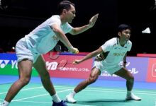 Tiga Poin Terakhir Fajar/Fikri Redam Tuan Rumah dan Buka Jalan ke Final Japan Open