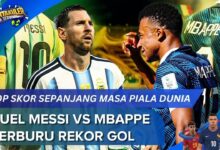 Mbappe Raih Rekor 22 Gol Piala Dunia, Messi Gagal Pertahankan Gelar Argentina