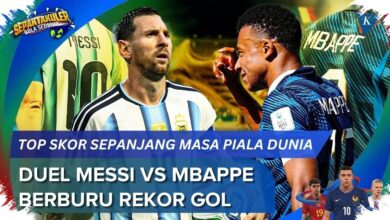Mbappe Raih Rekor 22 Gol Piala Dunia, Messi Gagal Pertahankan Gelar Argentina