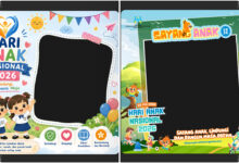 28 Twibbon Hari Anak Nasional 2026 Gratis, Pilih Desain untuk Unggahan 23 Juli