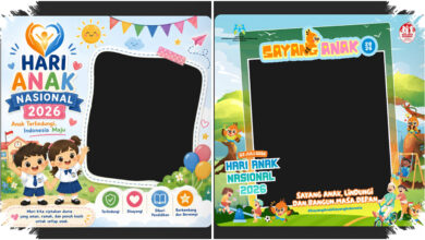 28 Twibbon Hari Anak Nasional 2026 Gratis, Pilih Desain untuk Unggahan 23 Juli