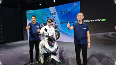 Yamaha Aerox E Menantang Batas Skuter Listrik, Dibawa untuk Perjalanan Lebih Jauh