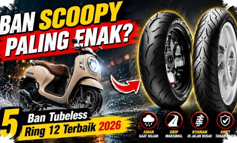 7 Ban Honda Scoopy untuk Jalan Basah, Pilihan Grip hingga Stabilitas Premium