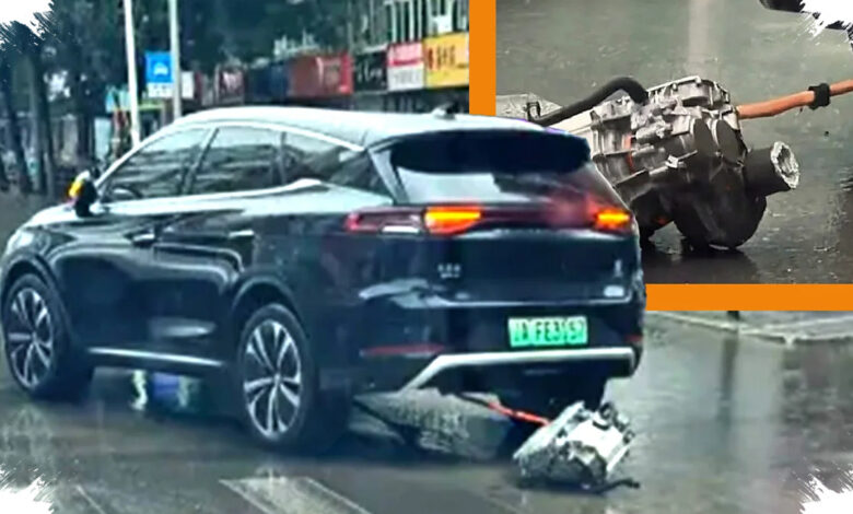 Motor Belakang BYD Tang Terseret di Jalan, Benturan Kolong Jadi Penyebab Utama